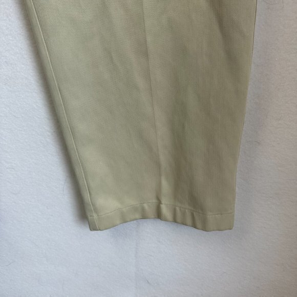 Tommy Bahama Pants 36x32 beige Pockets Chino Pleated herringbone Silk blend - Picture 2 of 7
